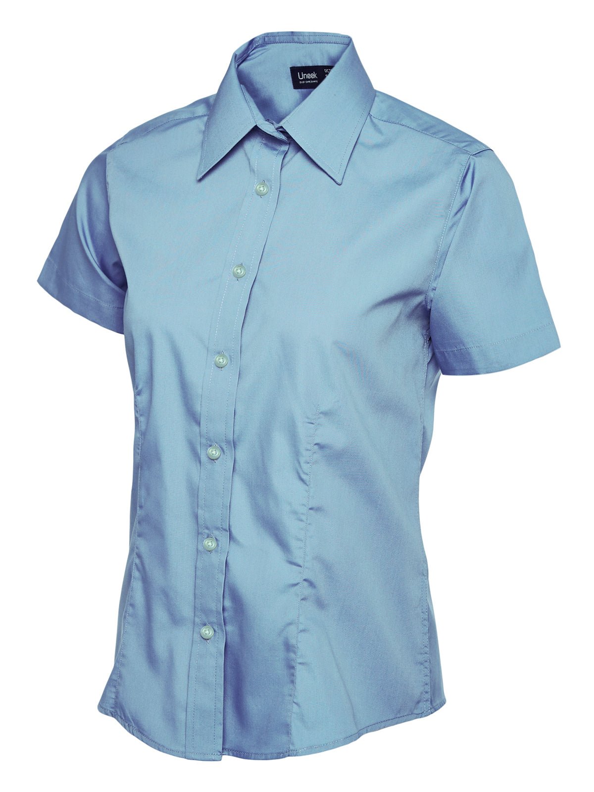 Uneek UC712 Ladies Poplin Half Sleeve Shirt - ACE Clothing