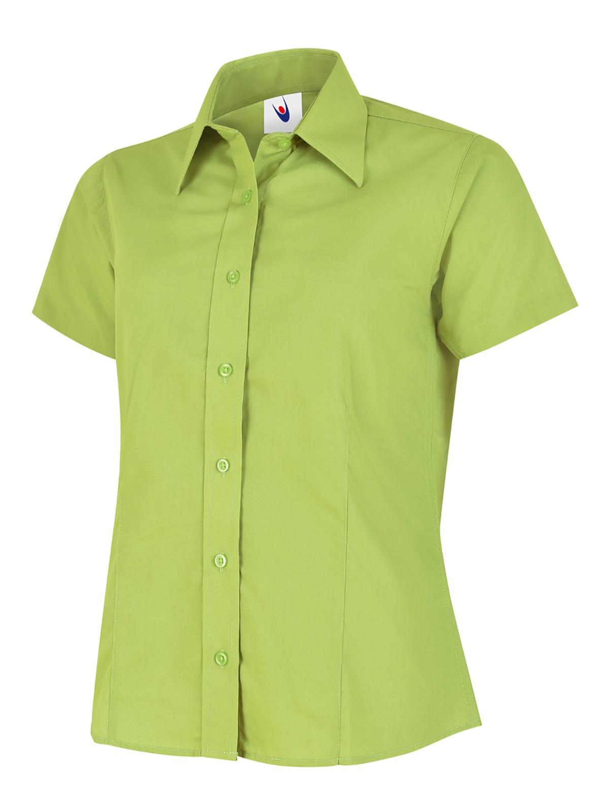Uneek UC712 Ladies Poplin Half Sleeve Shirt - ACE Clothing
