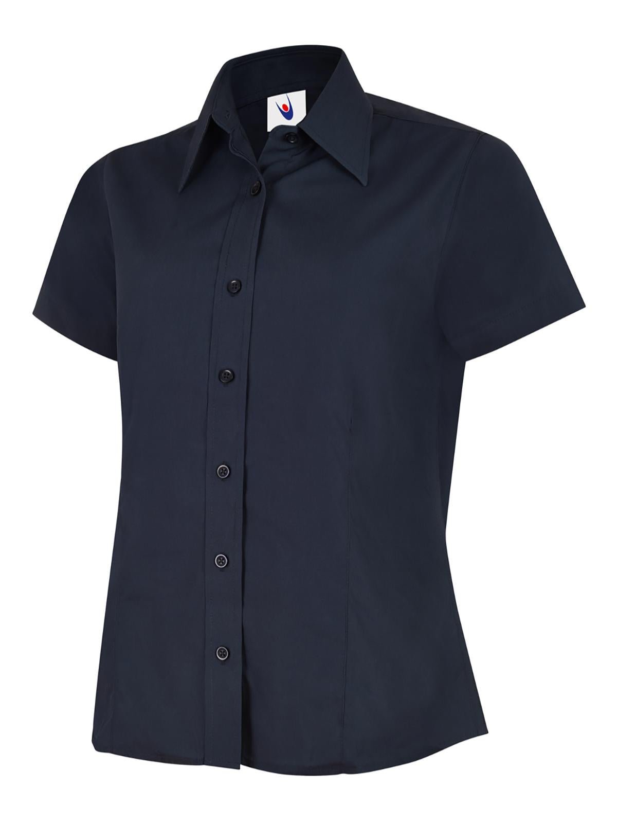 Uneek UC712 Ladies Poplin Half Sleeve Shirt - ACE Clothing