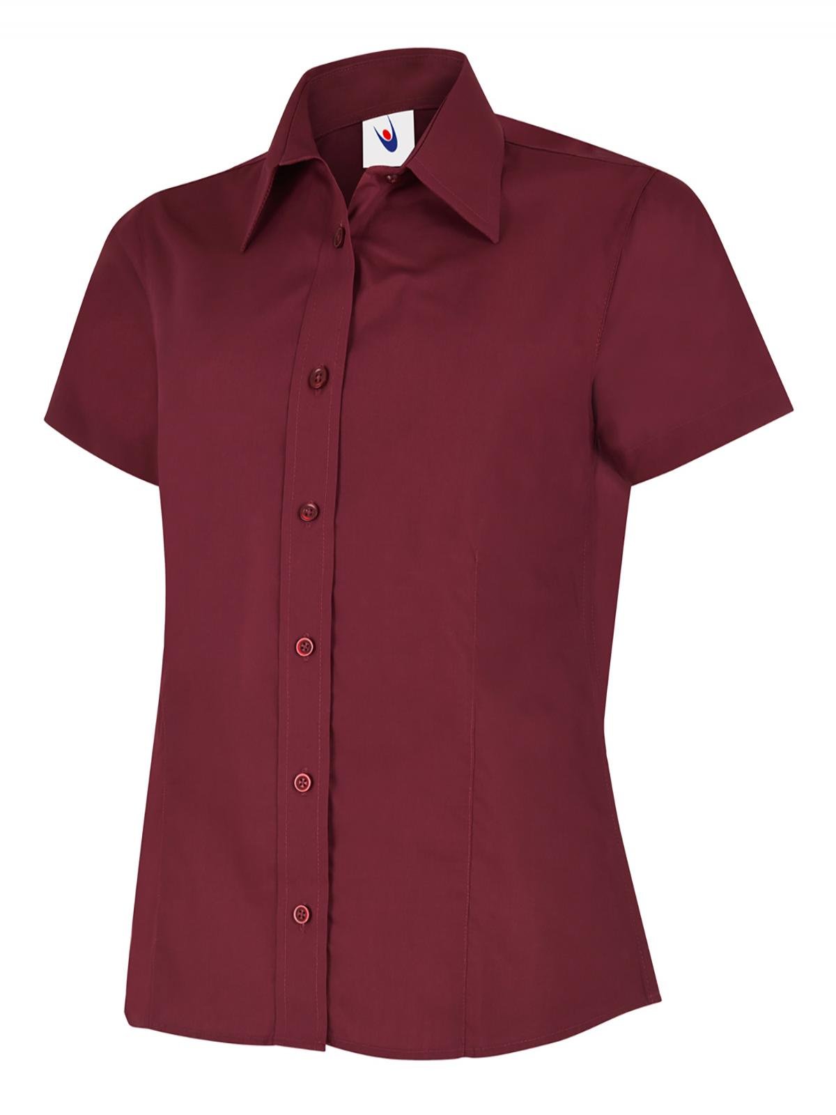 Uneek UC712 Ladies Poplin Half Sleeve Shirt - ACE Clothing
