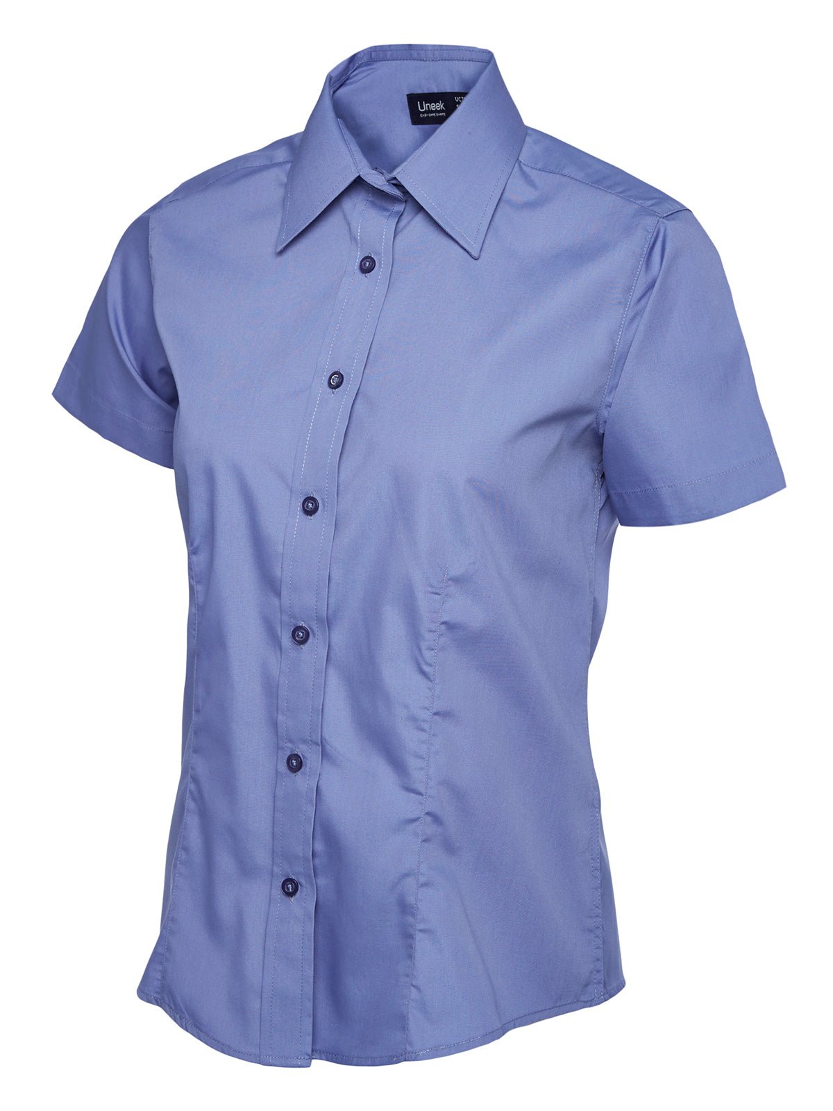 Uneek UC712 Ladies Poplin Half Sleeve Shirt - ACE Clothing