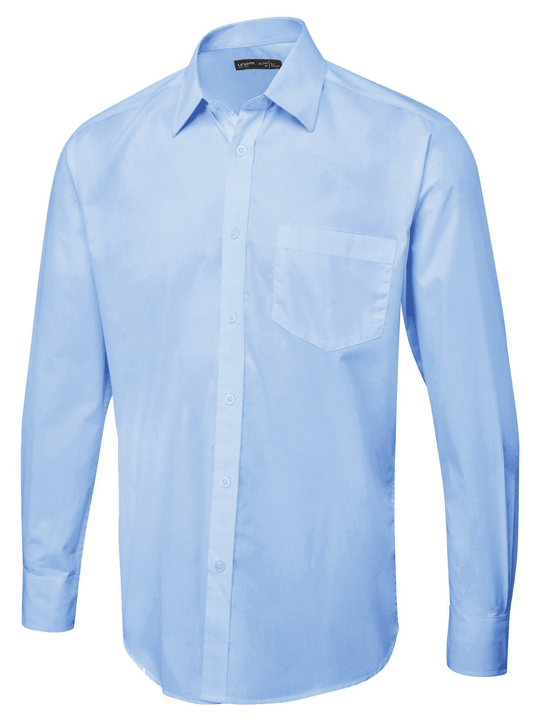 Uneek UC713 Men's Long Sleeve Poplin Shirt - ACE Clothing
