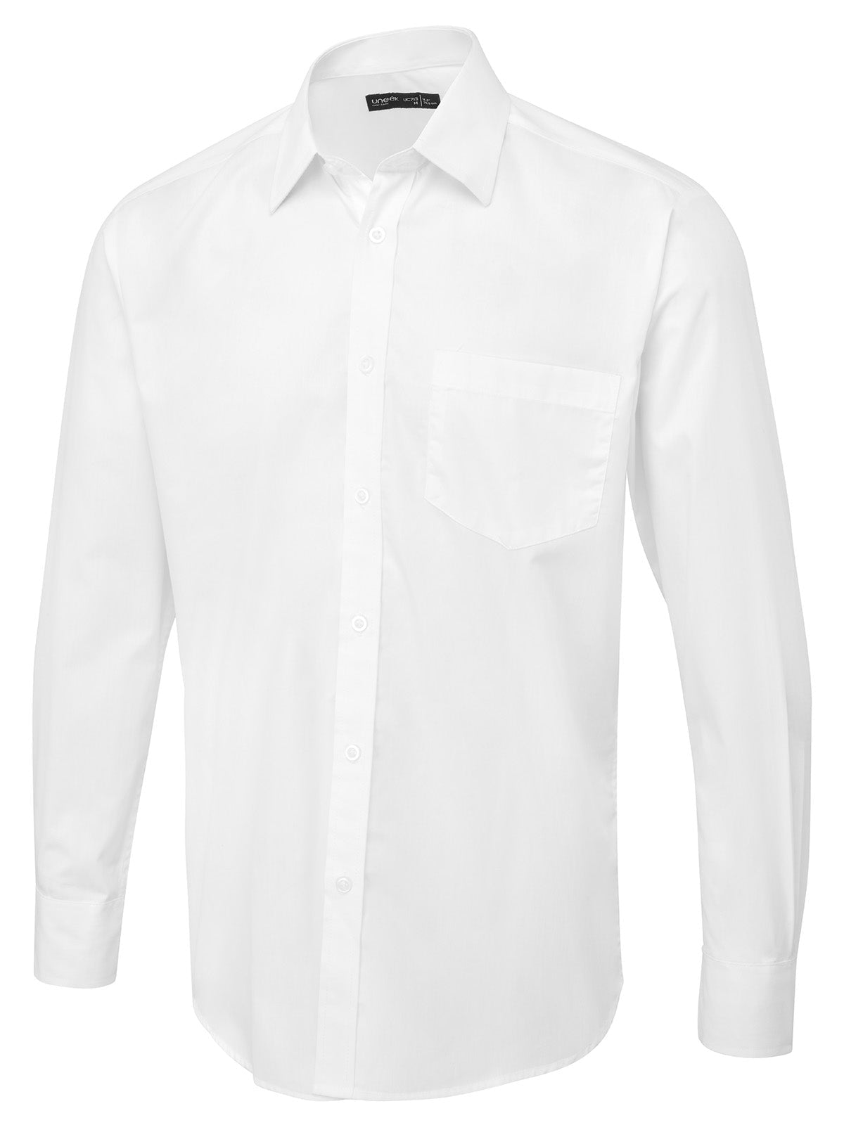 Uneek UC713 Men's Long Sleeve Poplin Shirt - ACE Clothing