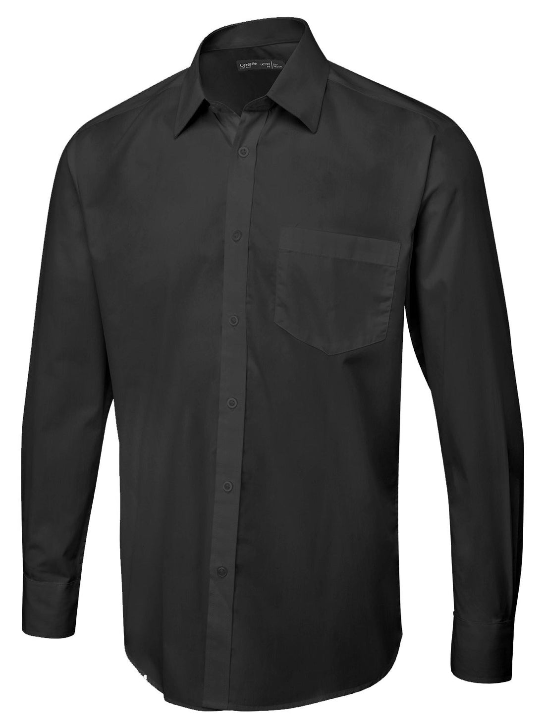 Uneek UC713 Men's Long Sleeve Poplin Shirt - ACE Clothing