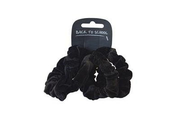 Velvet Hair Scrunchie (Black) - ACE Clothing