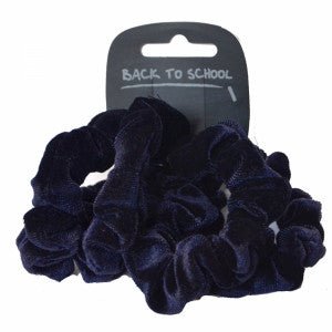 Velvet Hair Scrunchie (Navy) - ACE Clothing