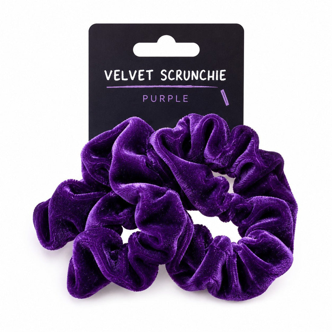 Velvet Hair Scrunchie (Purple) - ACE Clothing