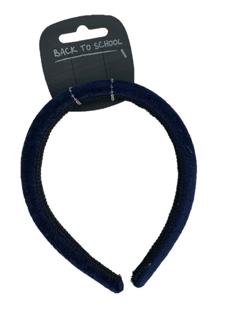 Velvet Hairband (Navy) - ACE Clothing