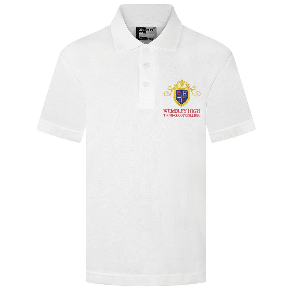 Wembley High PE polo (White) - ACE Clothing