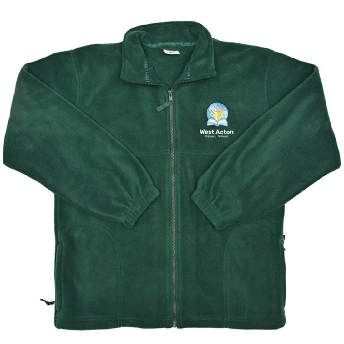 West Acton Polar Fleece Jacket - Bottle Green - ACE Clothing