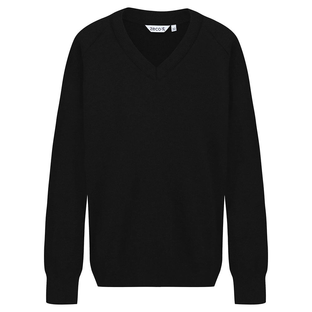 Zeco Cotton Mix Knitted V-Neck Jumper - ACE Clothing