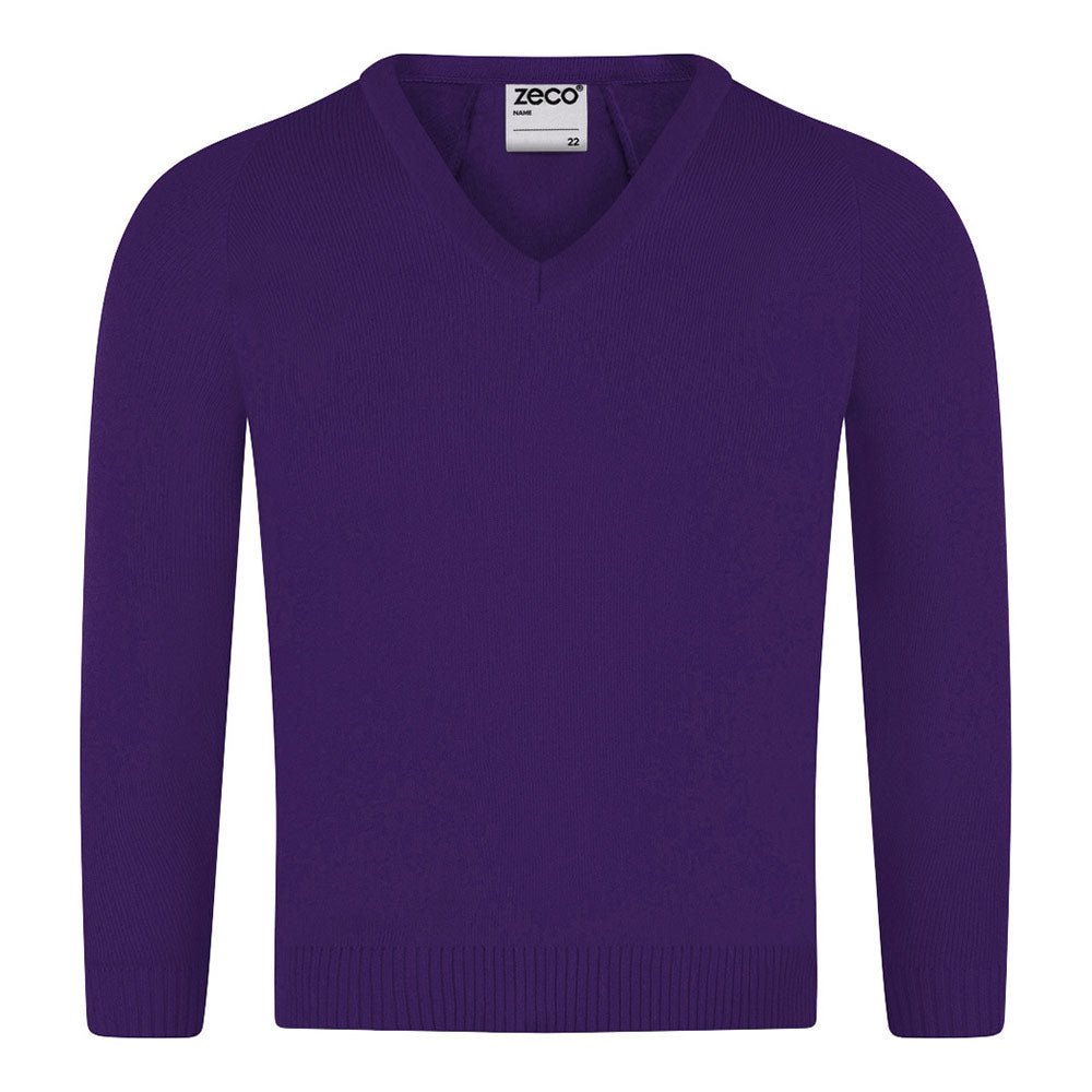 Zeco Knitted V-Neck Jumper - ACE Clothing