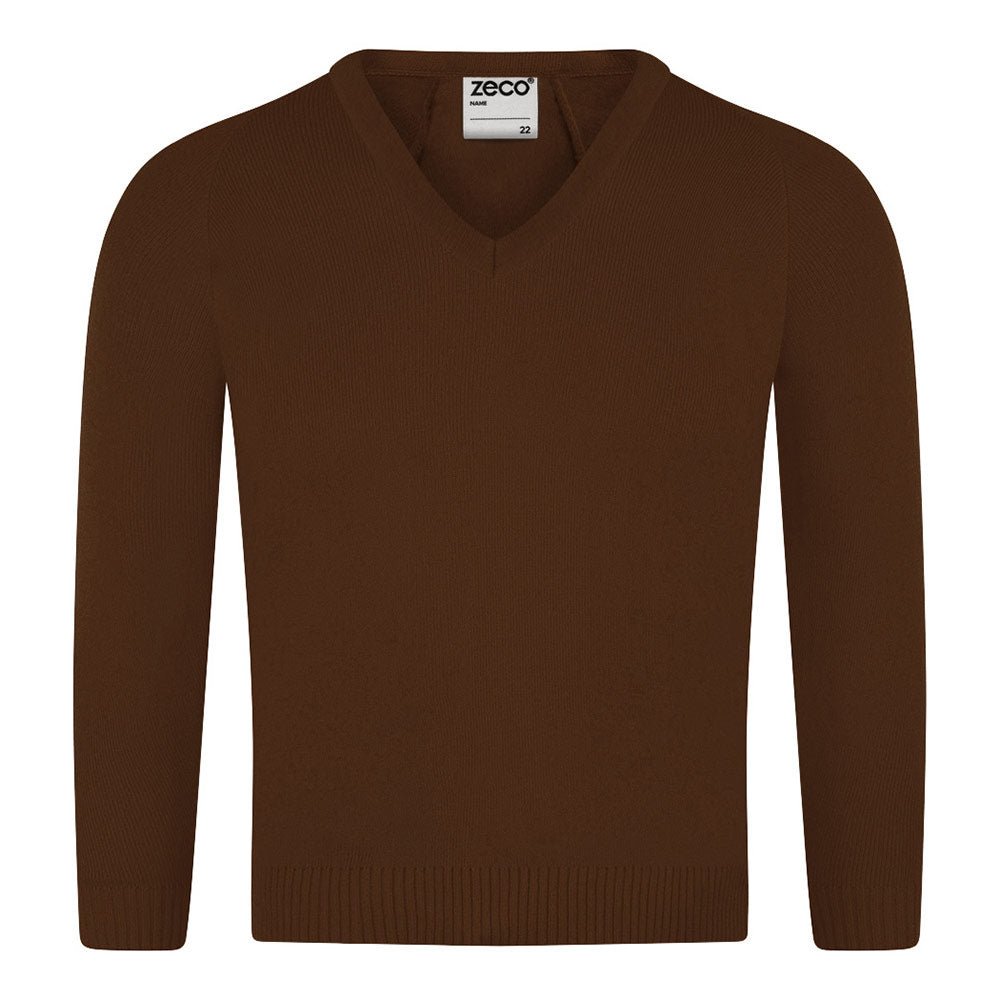 Zeco Knitted V-Neck Jumper - ACE Clothing