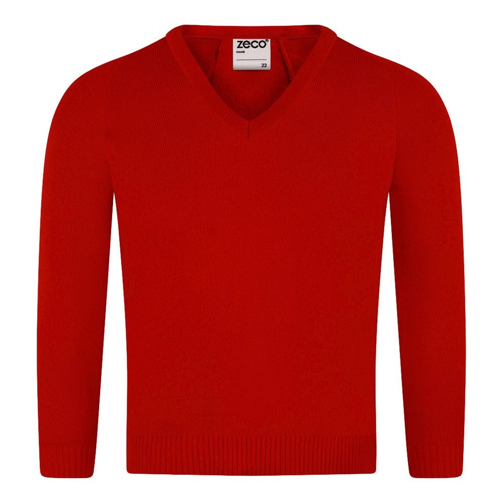 Zeco Knitted V-Neck Jumper - ACE Clothing