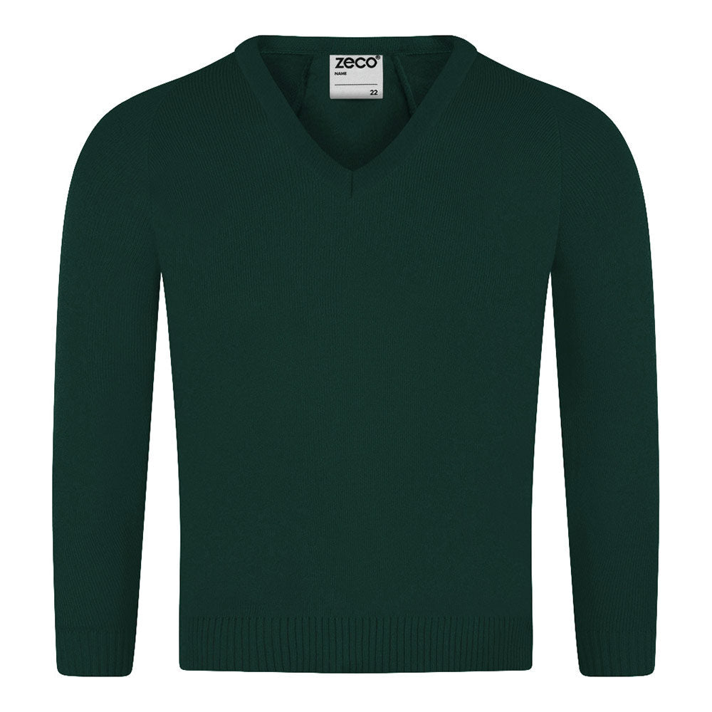 Zeco Knitted V-Neck Jumper - ACE Clothing