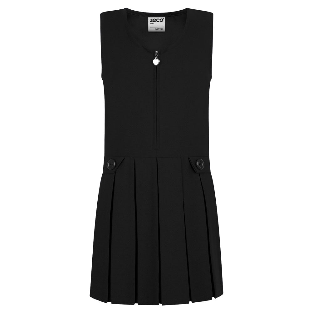 Zip Front Pinafore - ACE Clothing