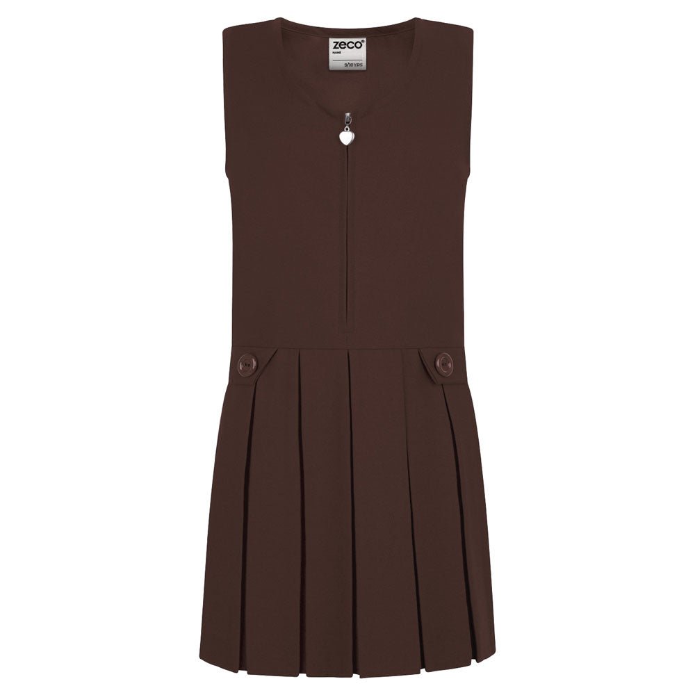 Zip Front Pinafore - ACE Clothing